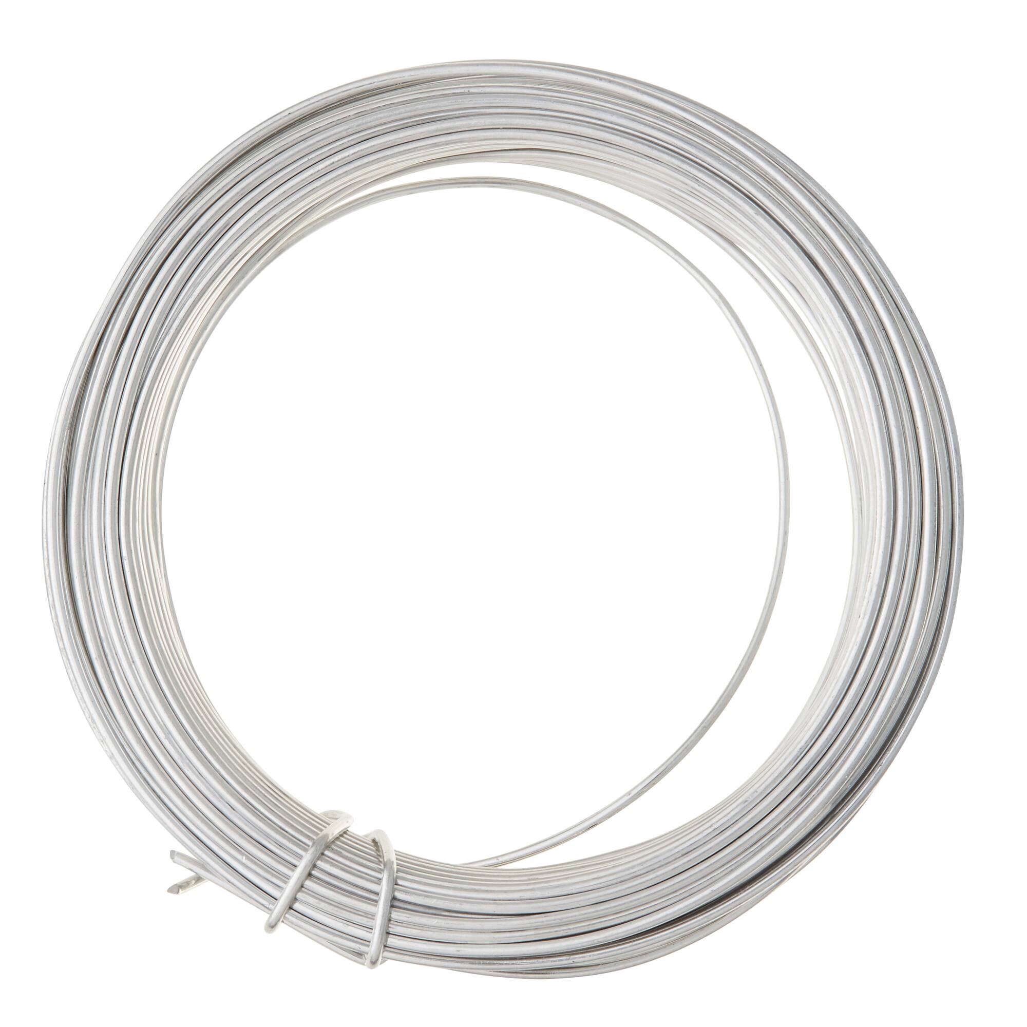12 Pack: 18 Gauge Rhodium Aluminum Wire by Bead Landing™